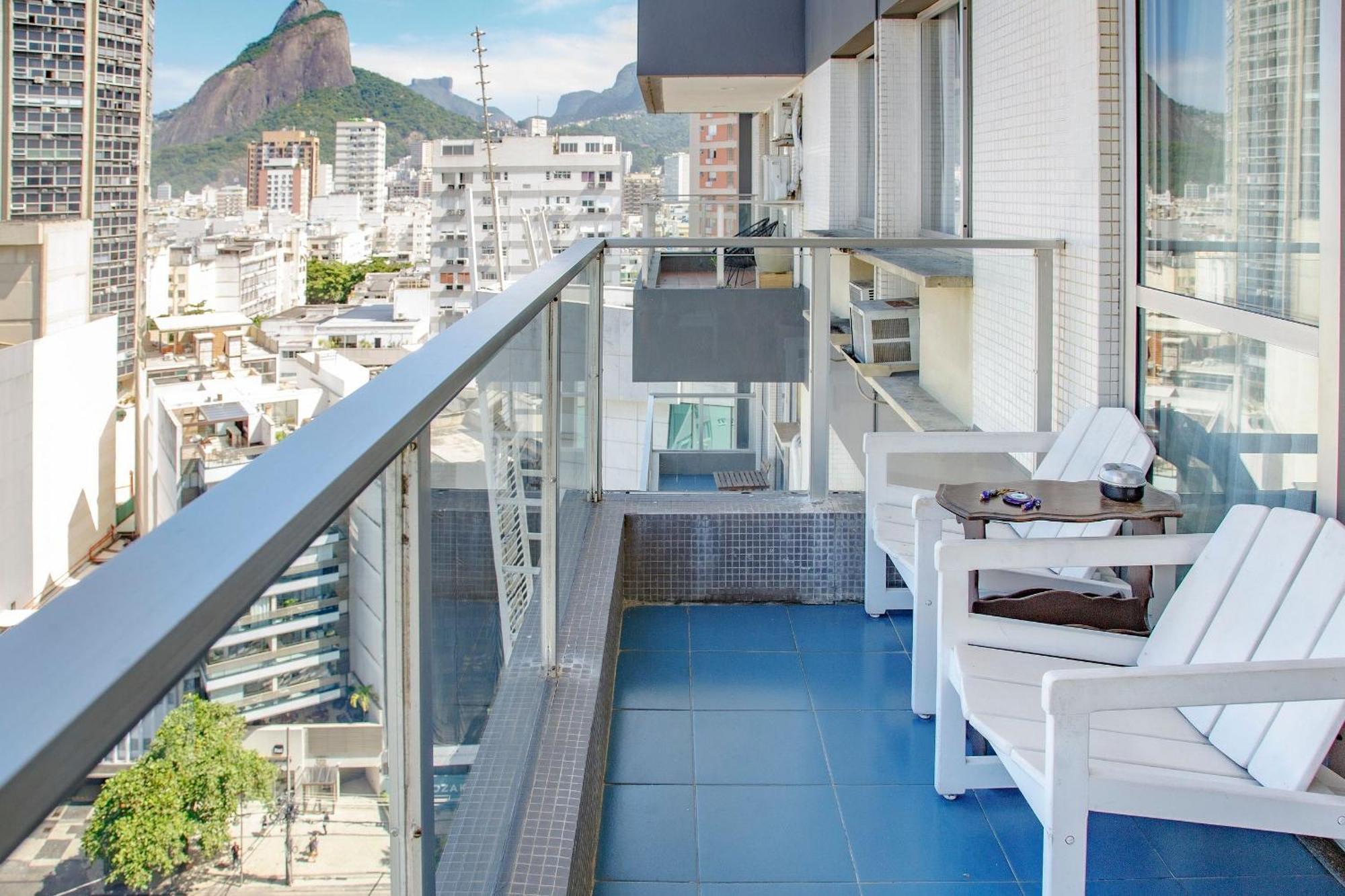 Jumpinbed - Leblon Flat Service - Sala E Quarto Com Varanda E Vista Do Mar. Rio de Janeiro Exterior photo