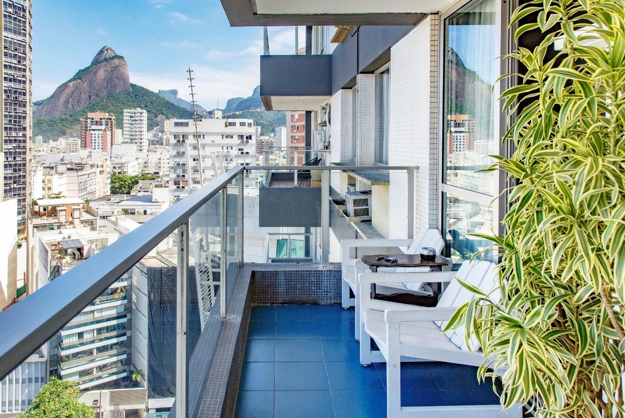Jumpinbed - Leblon Flat Service - Sala E Quarto Com Varanda E Vista Do Mar. Rio de Janeiro Exterior photo